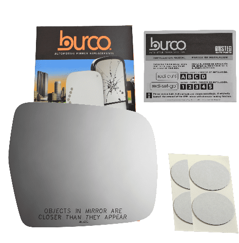 Burco Side View Mirror Replacement Glass - Clear Glass - 3219