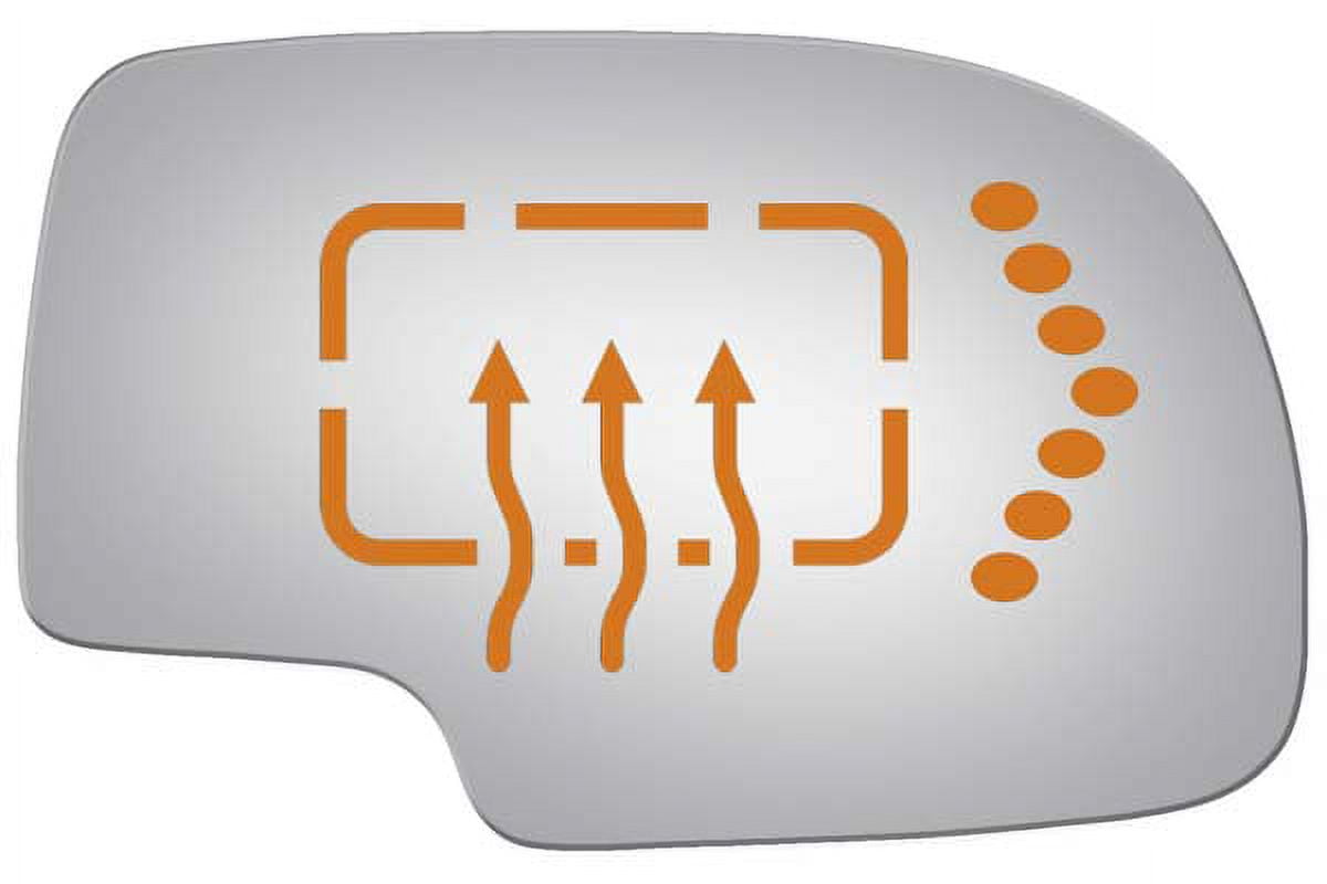 Burco Side View Mirror Replacement Glass - Clear Glass - 3254HS