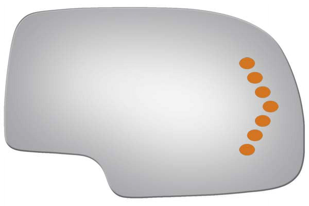 Burco Side View Mirror Replacement Glass - Clear Glass - 3254S