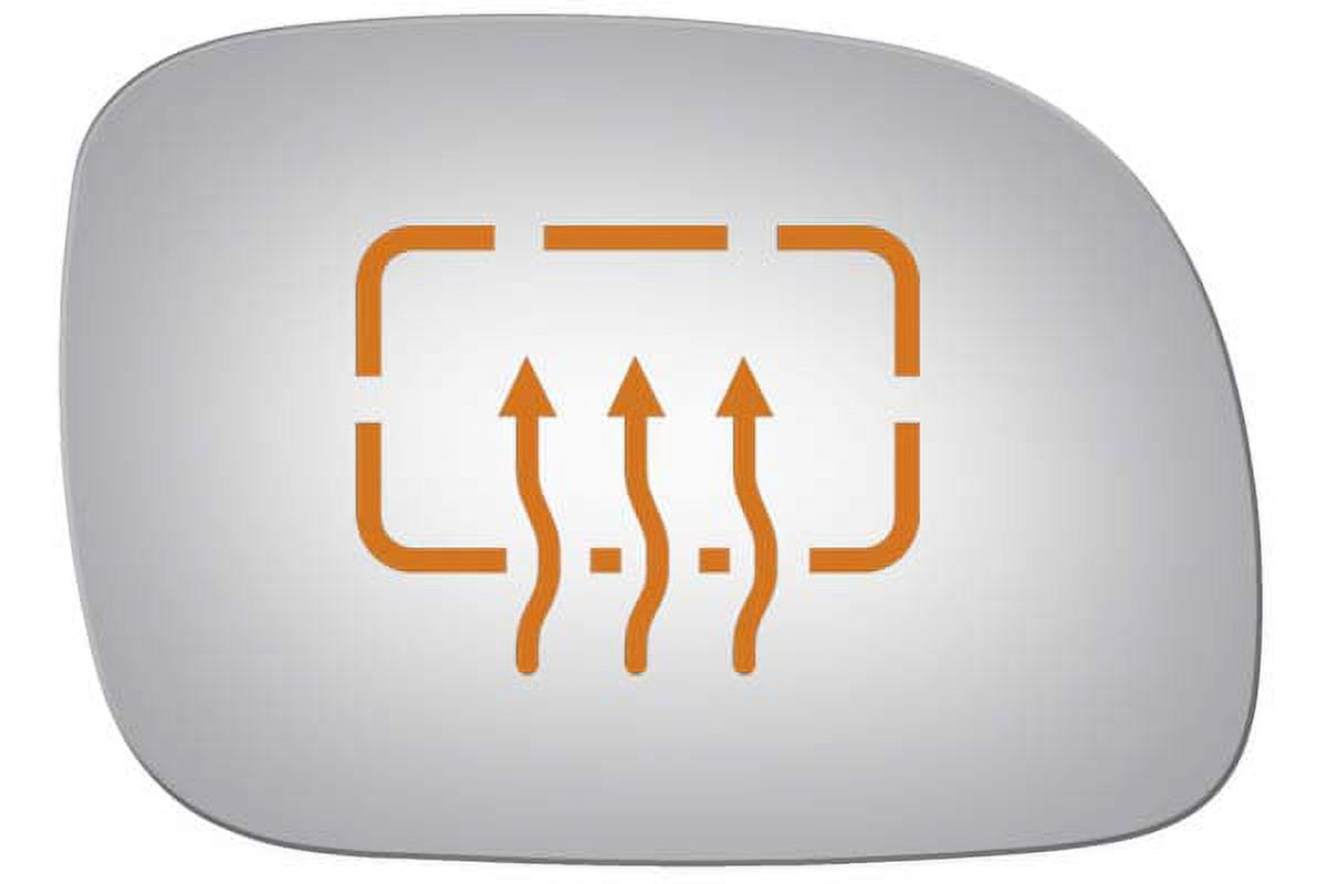 Burco Side View Mirror Replacement Glass - Clear Glass - 3545H