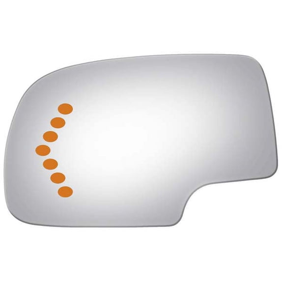 Burco Side View Mirror Replacement Glass - Clear Glass - 4017S