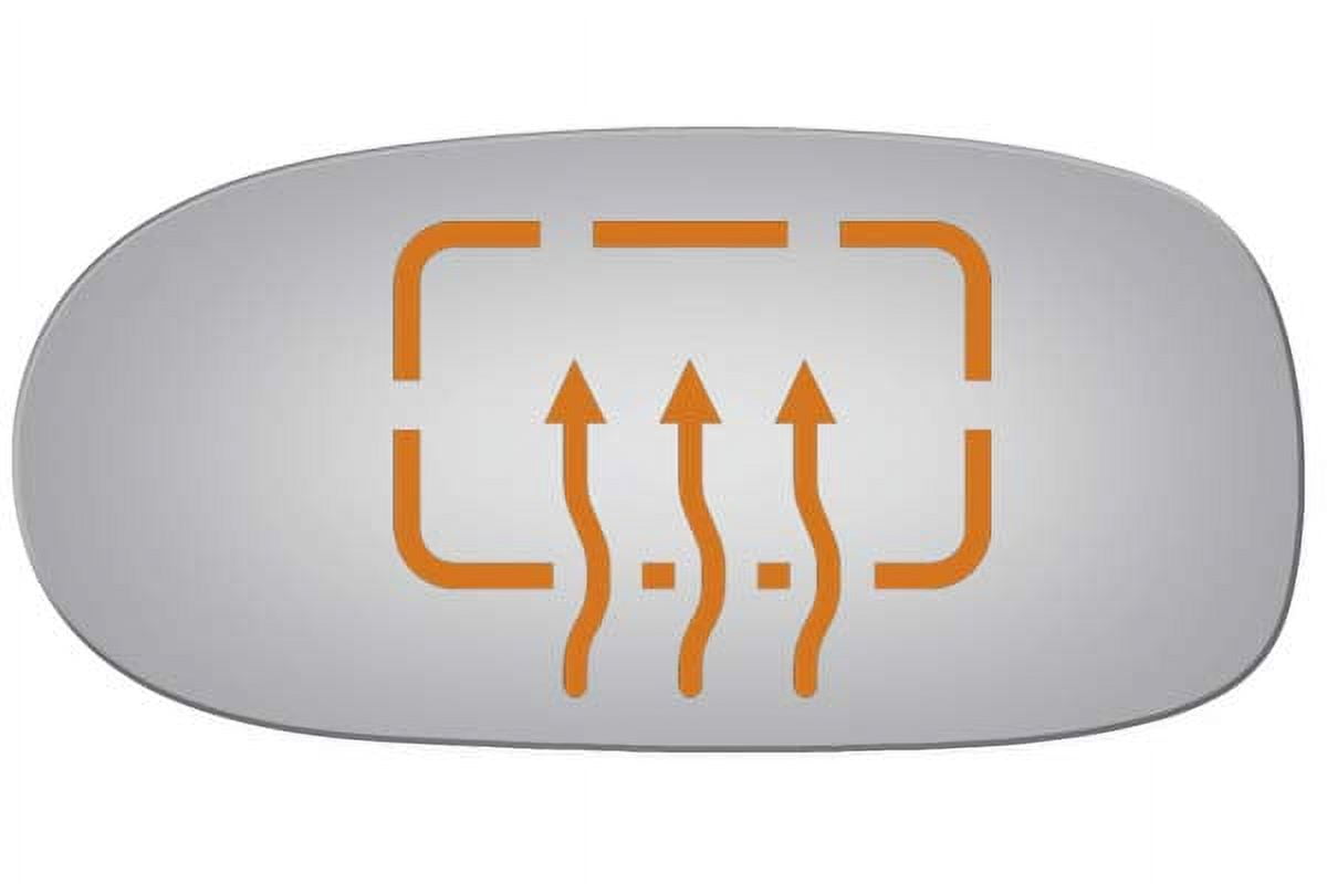 Burco Side View Mirror Replacement Glass - Clear Glass - 4066H