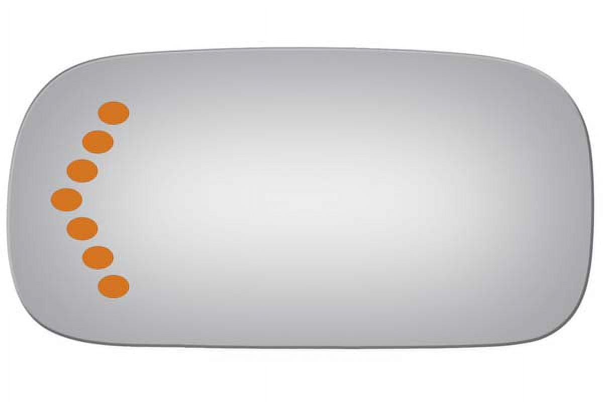 Burco Side View Mirror Replacement Glass - Clear Glass - 4090S