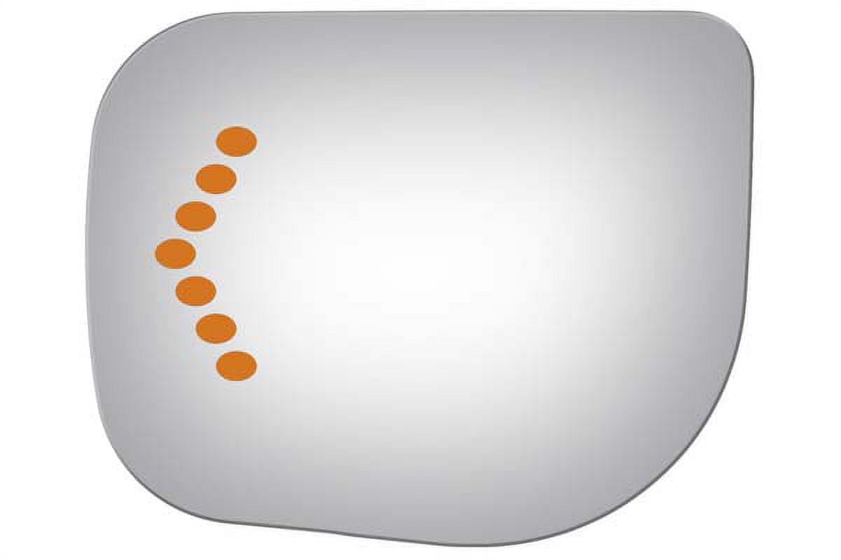 Burco Side View Mirror Replacement Glass - Clear Glass - 4128S