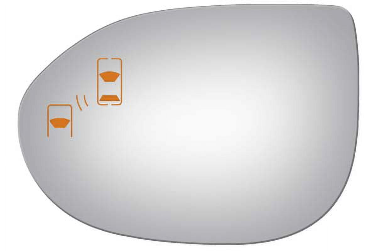 Burco Side View Mirror Replacement Glass - Clear Glass - 4253B