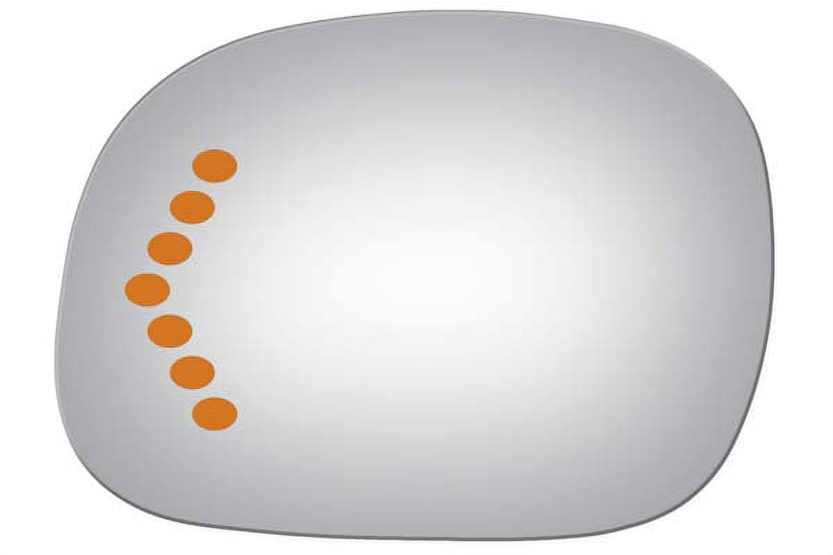 Burco Side View Mirror Replacement Glass - Clear Glass - 4315S