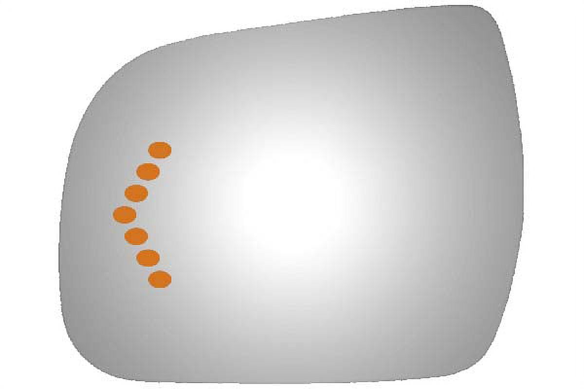 Burco Side View Mirror Replacement Glass - Clear Glass - 4375S