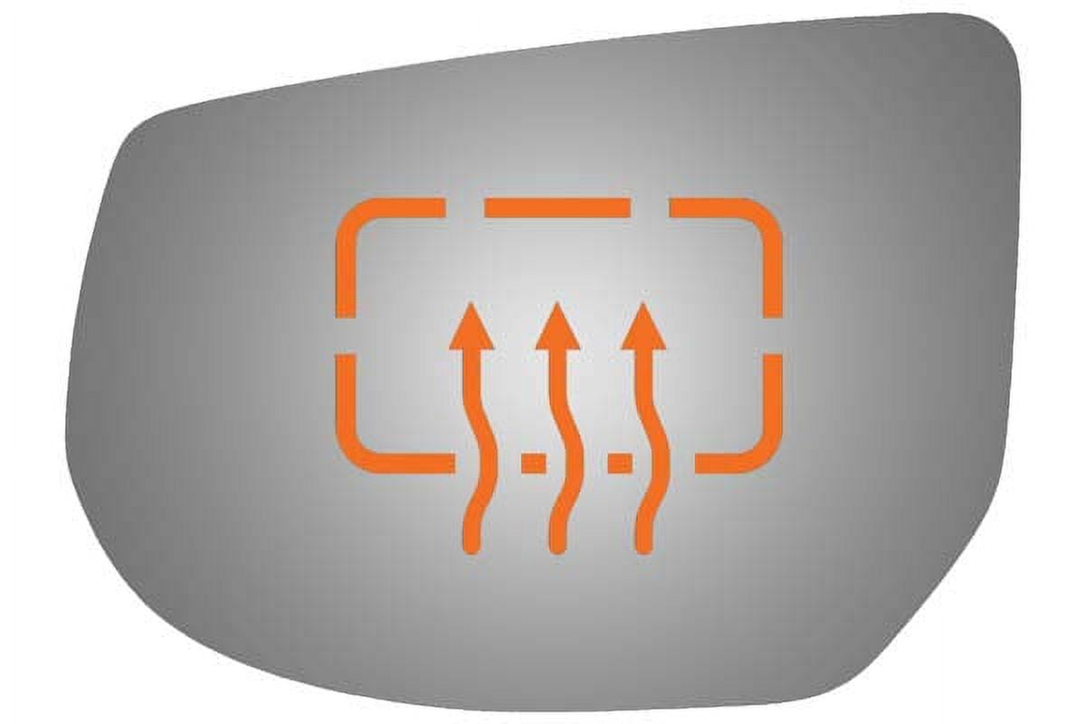 Burco Side View Mirror Replacement Glass - Clear Glass - 4476H