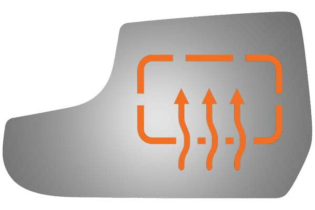 Burco Side View Mirror Replacement Glass - Clear Glass - 4482H