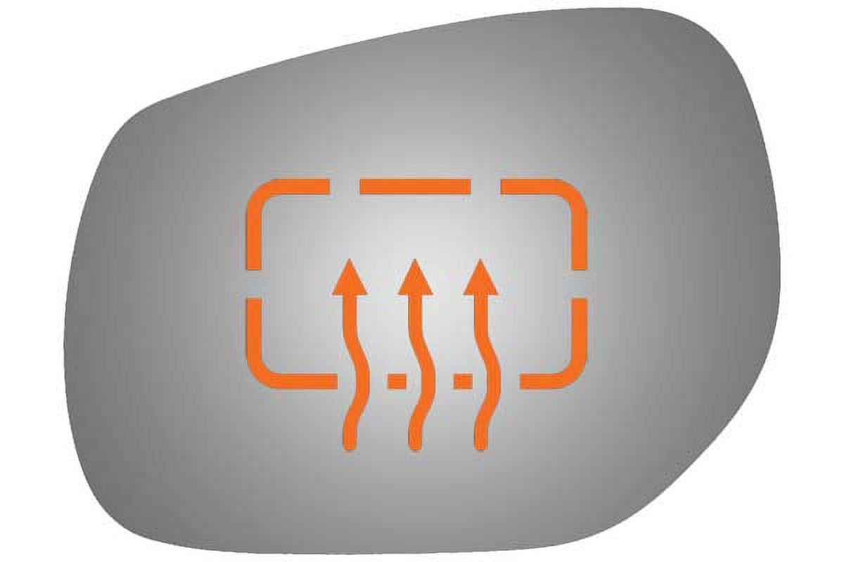 Burco Side View Mirror Replacement Glass - Clear Glass - 4534H