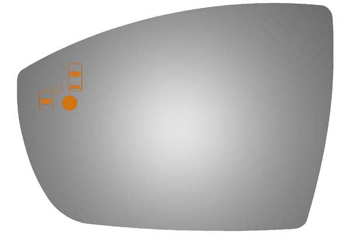 Burco Side View Mirror Replacement Glass - Clear Glass - 4542BC