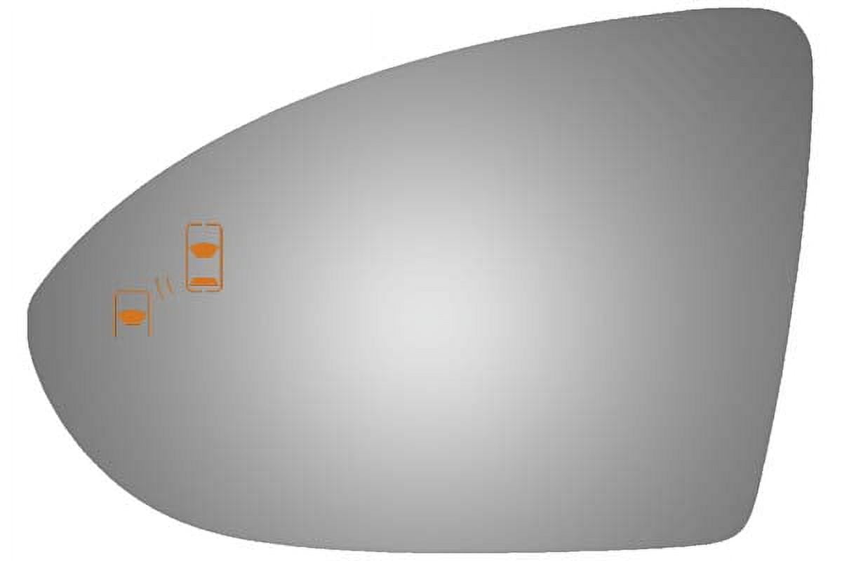 Burco Side View Mirror Replacement Glass - Clear Glass - 4579B