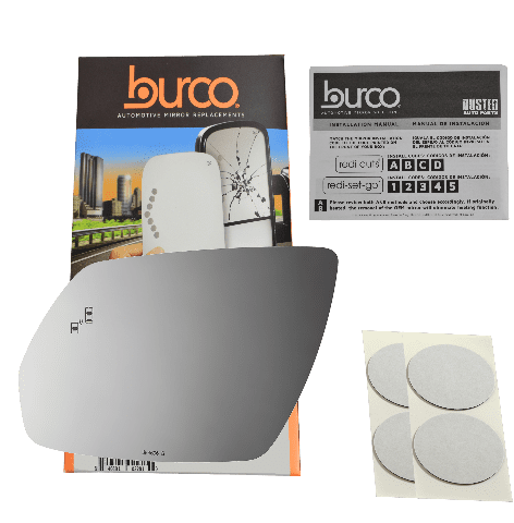 Burco Side View Mirror Replacement Glass - Clear Glass - 4606B