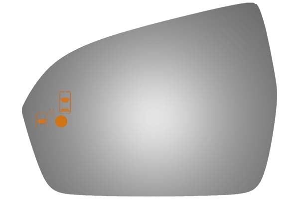 Burco Side View Mirror Replacement Glass - Clear Glass - 4637B