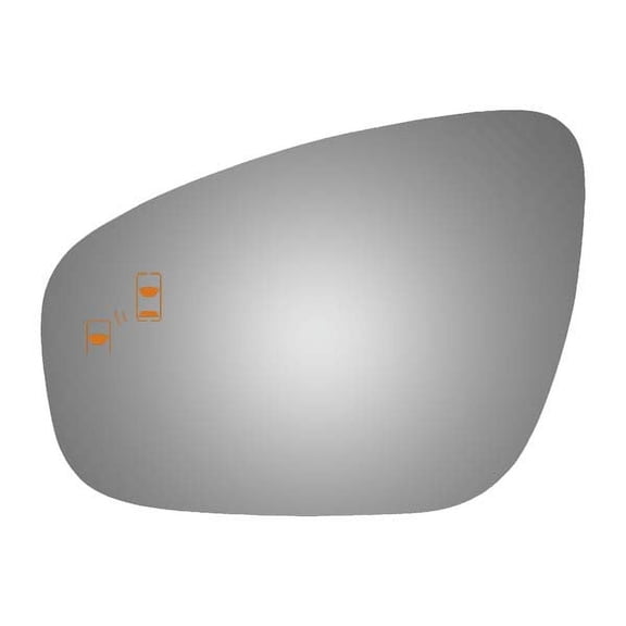 Burco Side View Mirror Replacement Glass - Clear Glass - 4664B