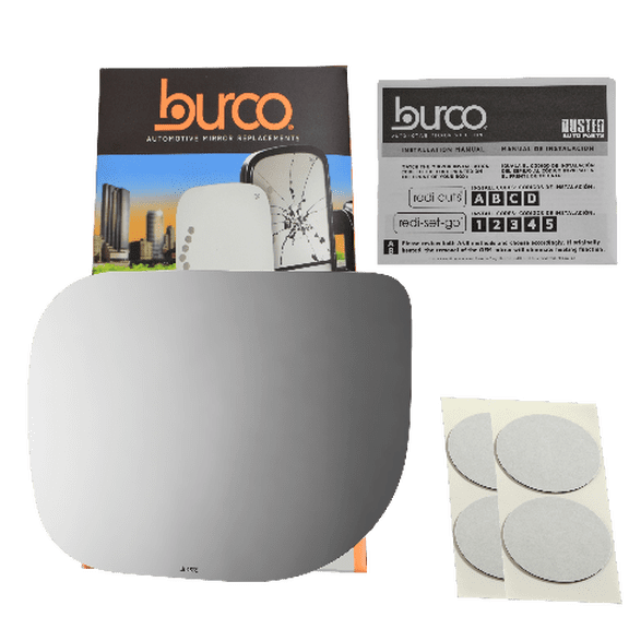 Burco Side View Mirror Replacement Glass - Clear Glass - 4665