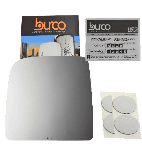 Burco Side View Mirror Replacement Glass - Clear Glass - 4666