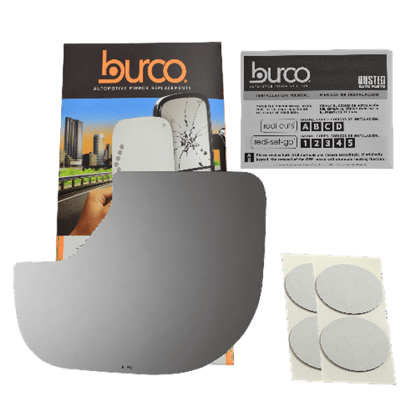 Burco Side View Mirror Replacement Glass - Clear Glass - 4668