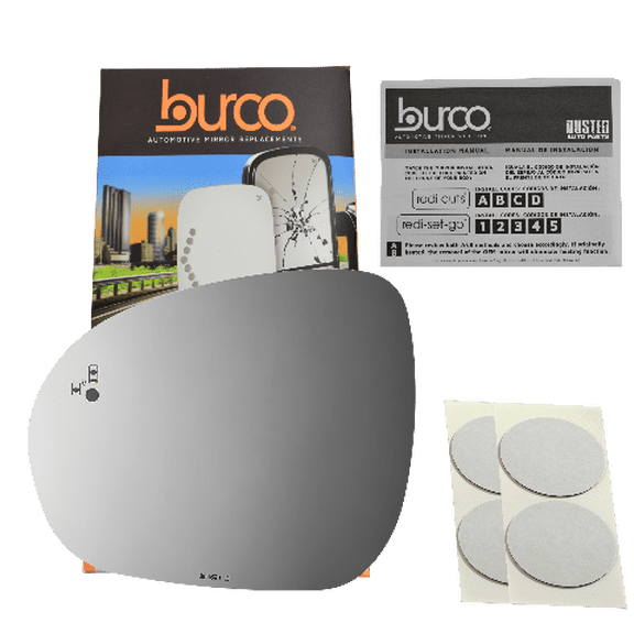 Burco Side View Mirror Replacement Glass - Clear Glass - 4694B