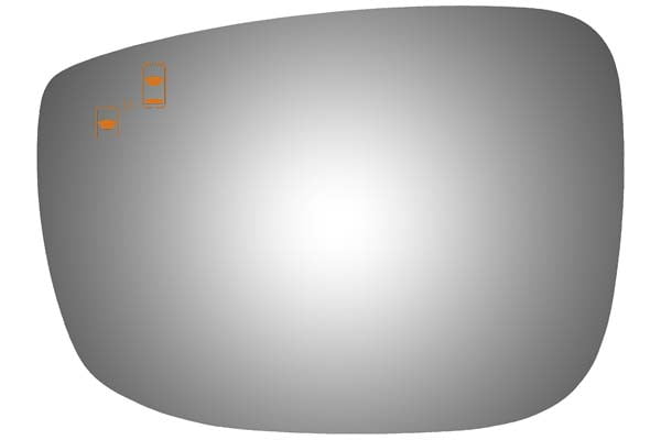 Burco Side View Mirror Replacement Glass - Clear Glass - 4699BC