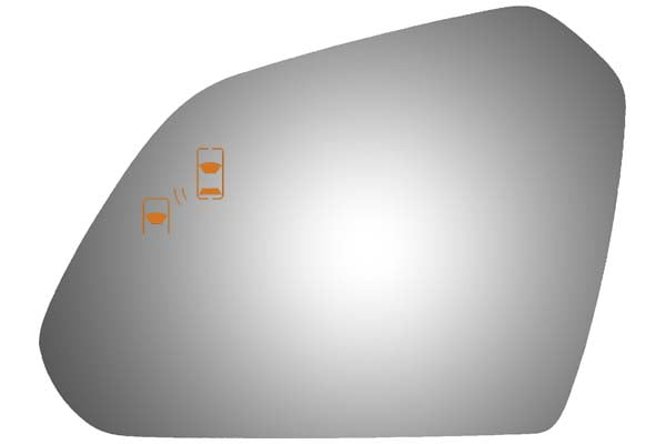 Burco Side View Mirror Replacement Glass - Clear Glass - 4714BC