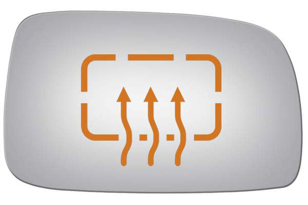Burco Side View Mirror Replacement Glass - Clear Glass - 5104H
