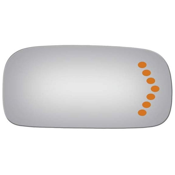 Burco Side View Mirror Replacement Glass - Clear Glass - 5168S