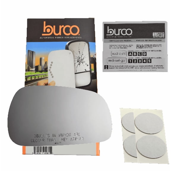 Burco Side View Mirror Replacement Glass - Clear Glass - 5275