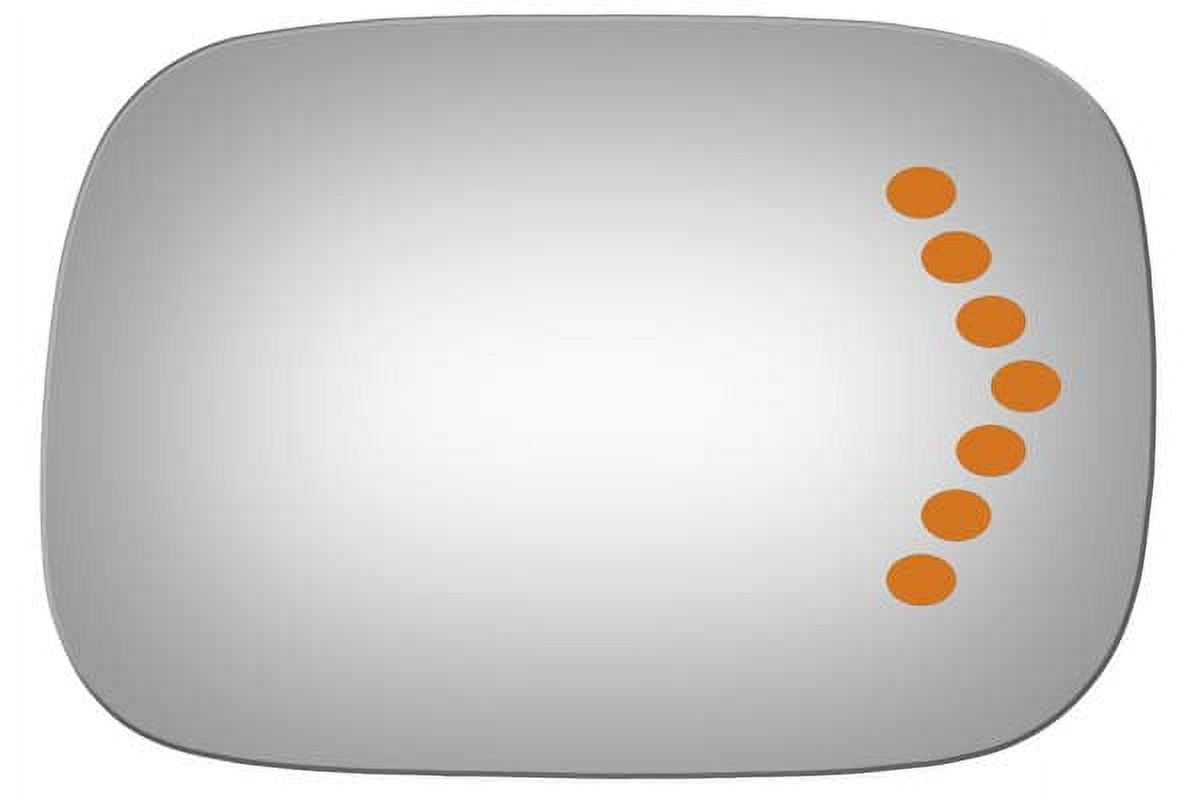 Burco Side View Mirror Replacement Glass - Clear Glass - 5281S