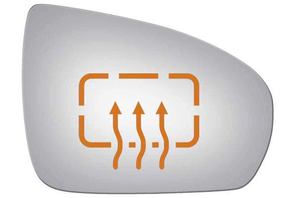Burco Side View Mirror Replacement Glass - Clear Glass - 5358H