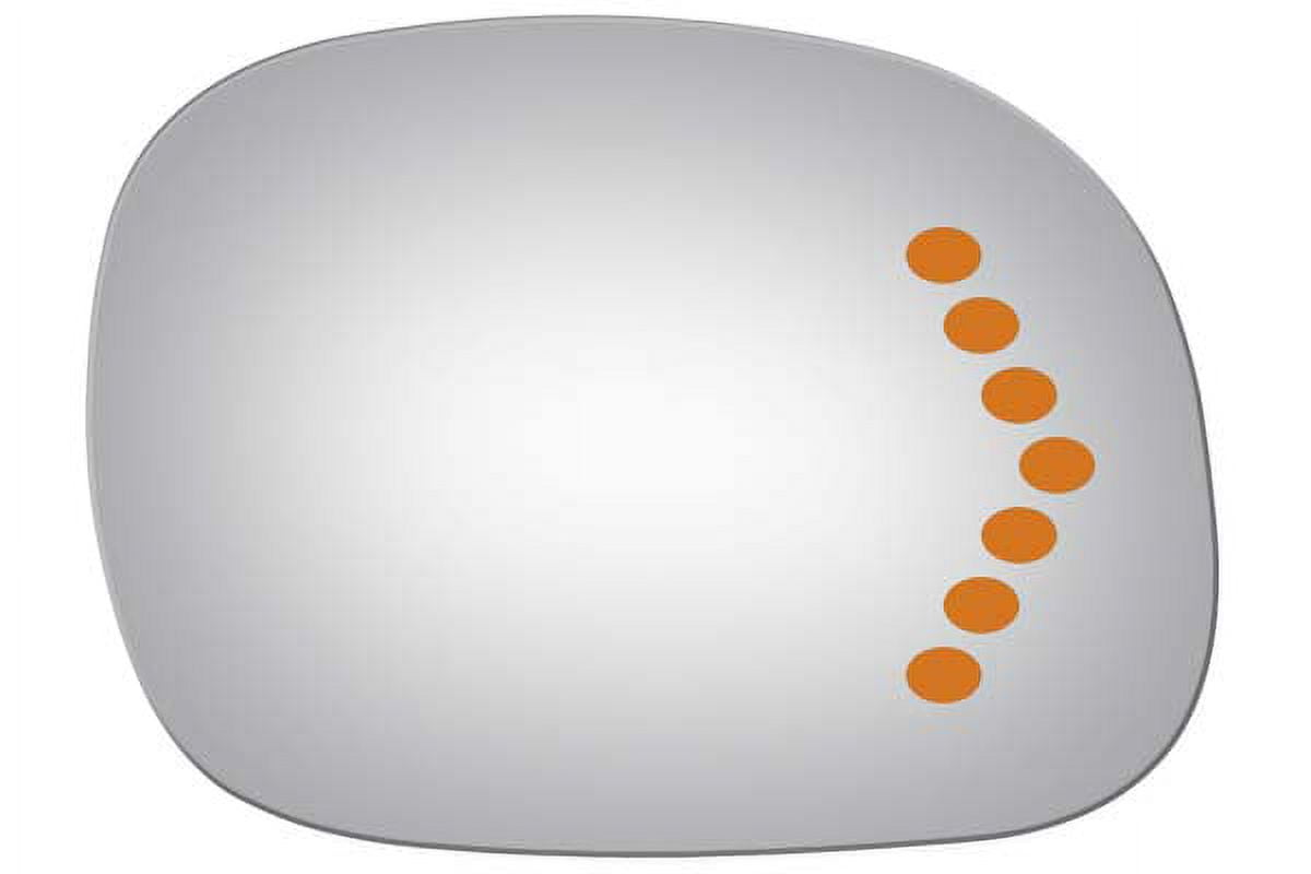 Burco Side View Mirror Replacement Glass - Clear Glass - 5391S