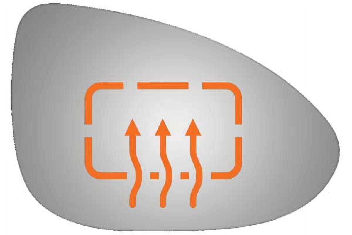 Burco Side View Mirror Replacement Glass - Clear Glass - 5506H