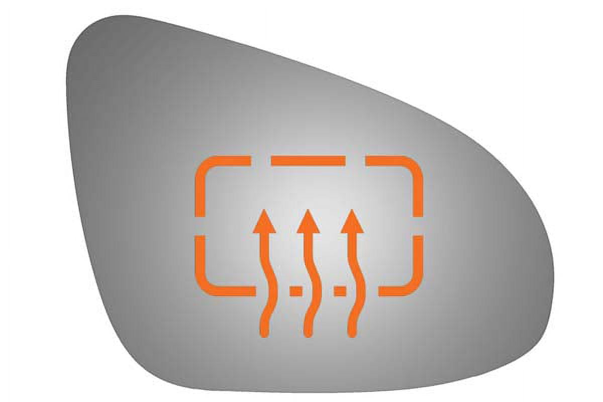 Burco Side View Mirror Replacement Glass - Clear Glass - 5513H