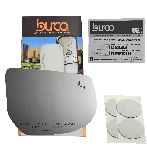 Burco Side View Mirror Replacement Glass - Clear Glass - 5525B