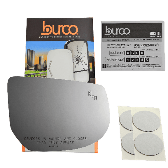 Burco Side View Mirror Replacement Glass - Clear Glass - 5525B
