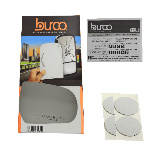 Burco Side View Mirror Replacement Glass - Clear Glass - 5533H