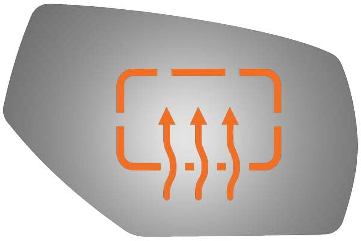 Burco Side View Mirror Replacement Glass - Clear Glass - 5571H