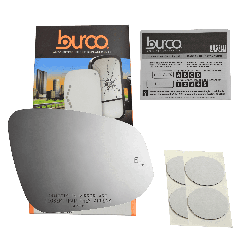 Burco Side View Mirror Replacement Glass - Clear Glass - 5594B