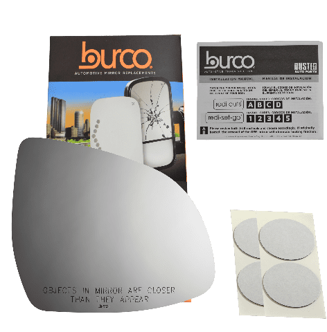 Burco Side View Mirror Replacement Glass - Clear Glass - 5621