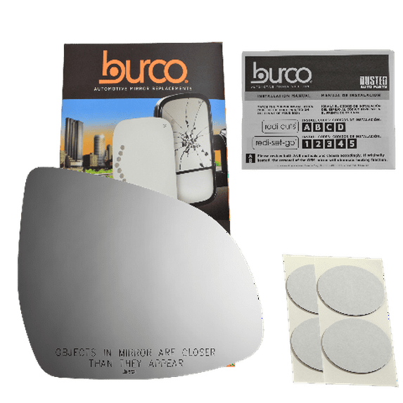 Burco Side View Mirror Replacement Glass - Clear Glass - 5621