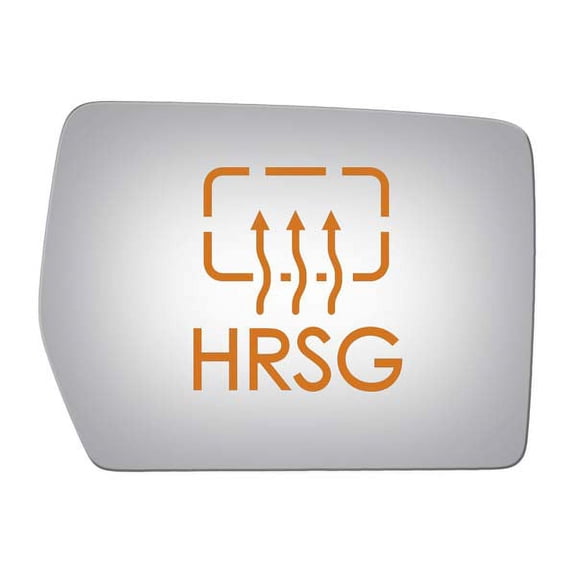 Burco Side View Mirror Replacement Glass with Motor Mount Plate - Clear Glass - 3310HRSG