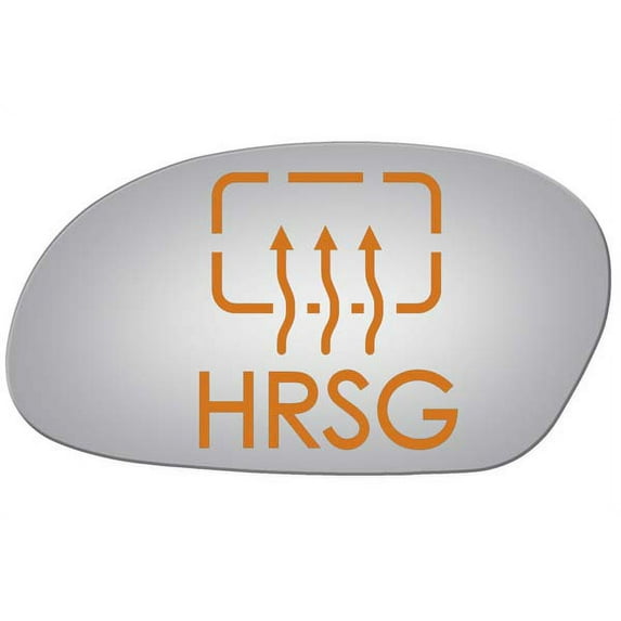 Burco Side View Mirror Replacement Glass with Motor Mount Plate - Clear Glass - 4320HRSG