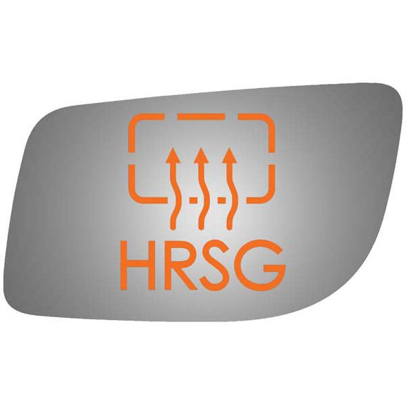 Burco Side View Mirror Replacement Glass with Motor Mount Plate - Clear Glass - 4444HRSG