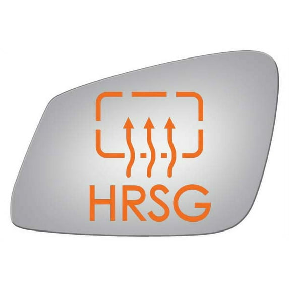 Burco Side View Mirror Replacement Glass with Motor Mount Plate - Clear Glass - 4517HRSG