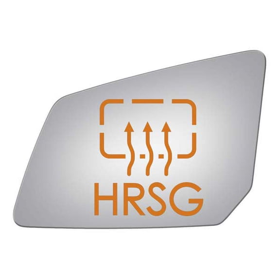 Burco Side View Mirror Replacement Glass with Motor Mount Plate - Clear Glass - 4592HRSG