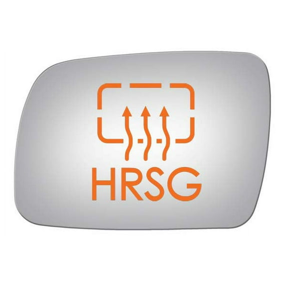 Burco Side View Mirror Replacement Glass with Motor Mount Plate - Clear Glass - 4702HRSG