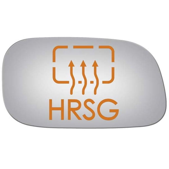 Burco Side View Mirror Replacement Glass with Motor Mount Plate - Clear Glass - 5117HRSG