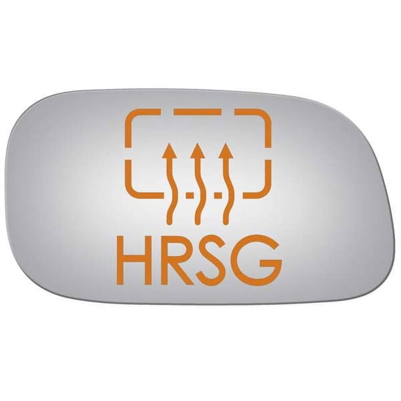 Burco Side View Mirror Replacement Glass with Motor Mount Plate - Clear Glass - 5117HRSG
