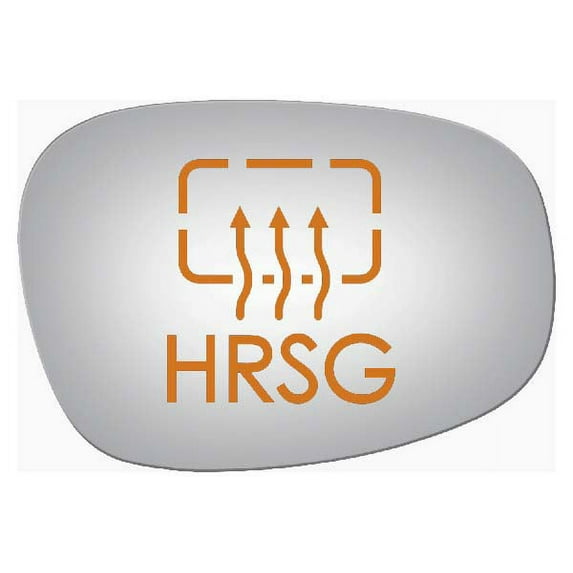 Burco Side View Mirror Replacement Glass with Motor Mount Plate - Clear Glass - 5404HRSG