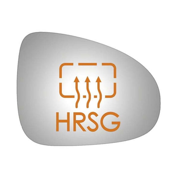 Burco Side View Mirror Replacement Glass with Motor Mount Plate - Clear Glass - 5468HRSG